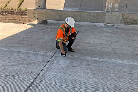 concrete thickness test standard